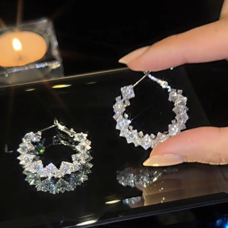 Delicate Zirconia Crystal Earrings