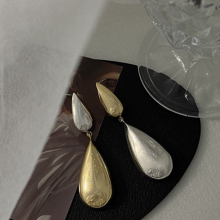 Water Drops Color Clash Earrings