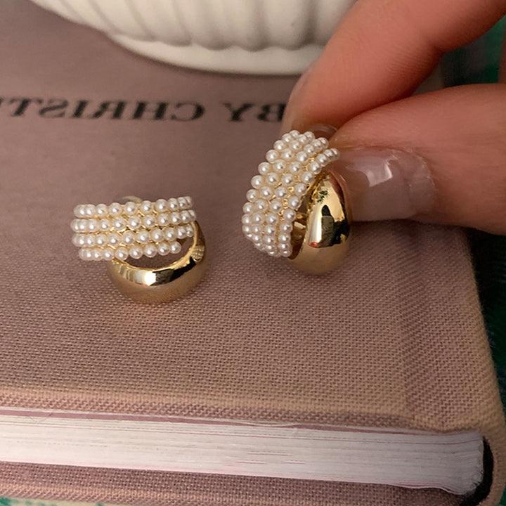 French Vintage Pearl Earrings