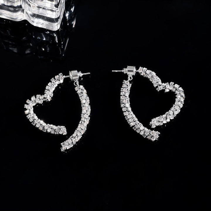 Sparkling Heart Earrings