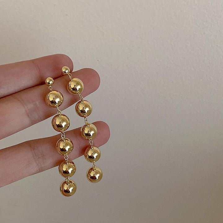 Metal Beaded Earrings