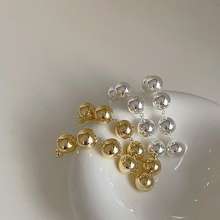 Metal Beaded Earrings