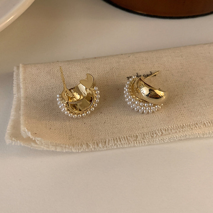 French Vintage Pearl Earrings