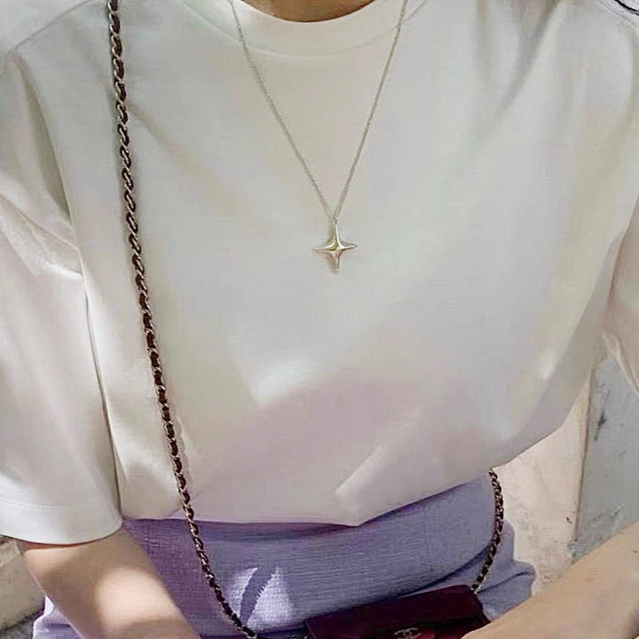 Minimalist Sterling Silver Cross Necklace