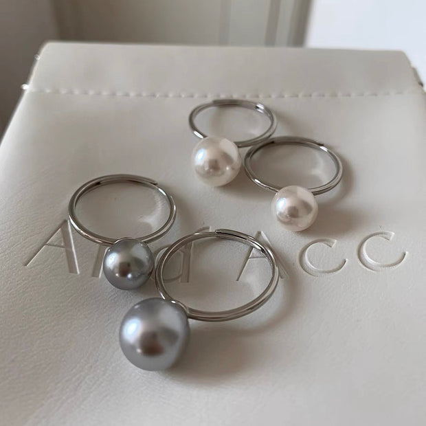 Classic Pearl Sterling Silver Ring