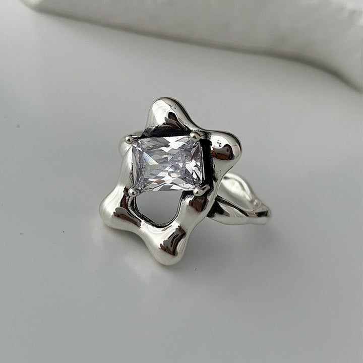 Irregular Zirconia Ring