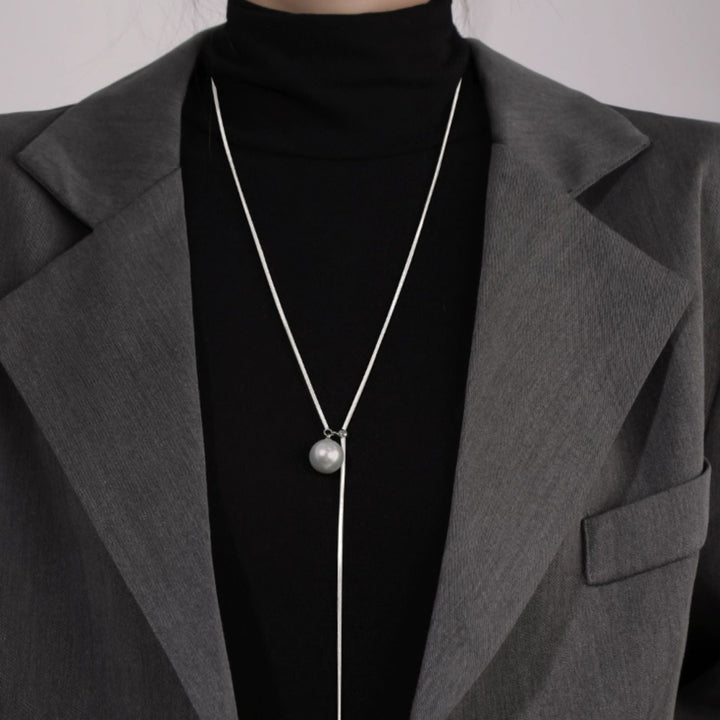 Pearl Adjustable Long Necklace