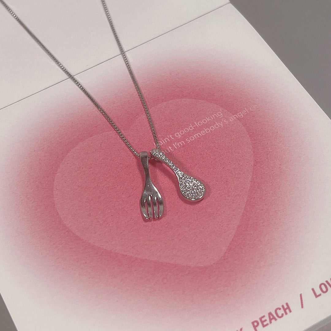 Sterling Silver Spoon Necklace