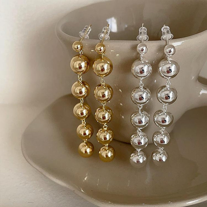 Metal Beaded Earrings