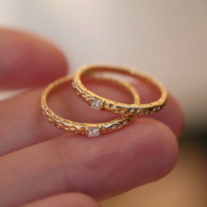 Sterling Silver Zirconia Stacking Ring