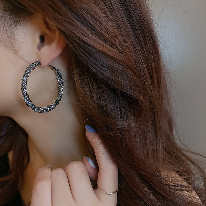 Sparkling Hoop Earring