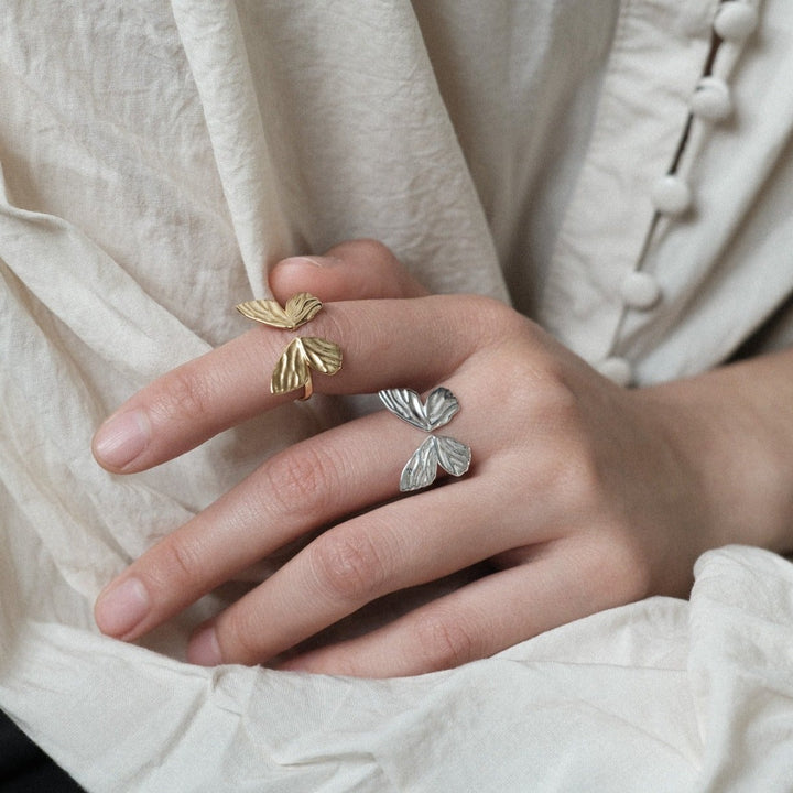 Sterling Silver Forest Butterfly Ring