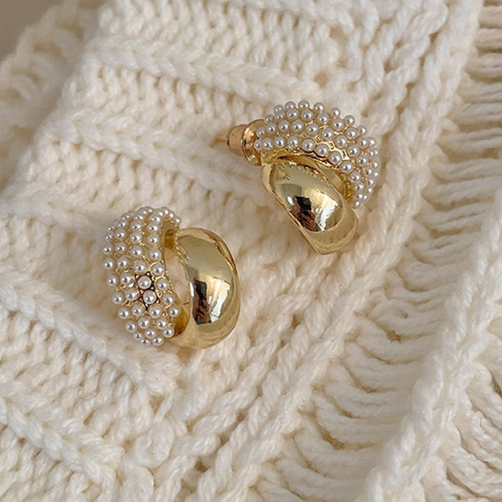 French Vintage Pearl Earrings