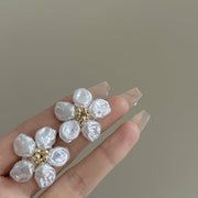 Romantic Pearl Petal Earrings