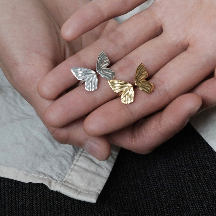 Sterling Silver Forest Butterfly Ring