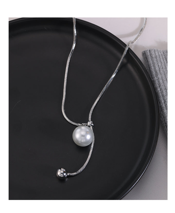 Pearl Adjustable Long Necklace