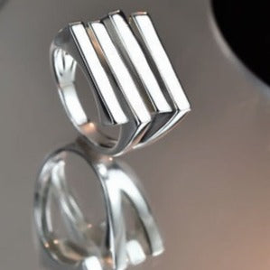 Quadruple Step Adjustable Ring