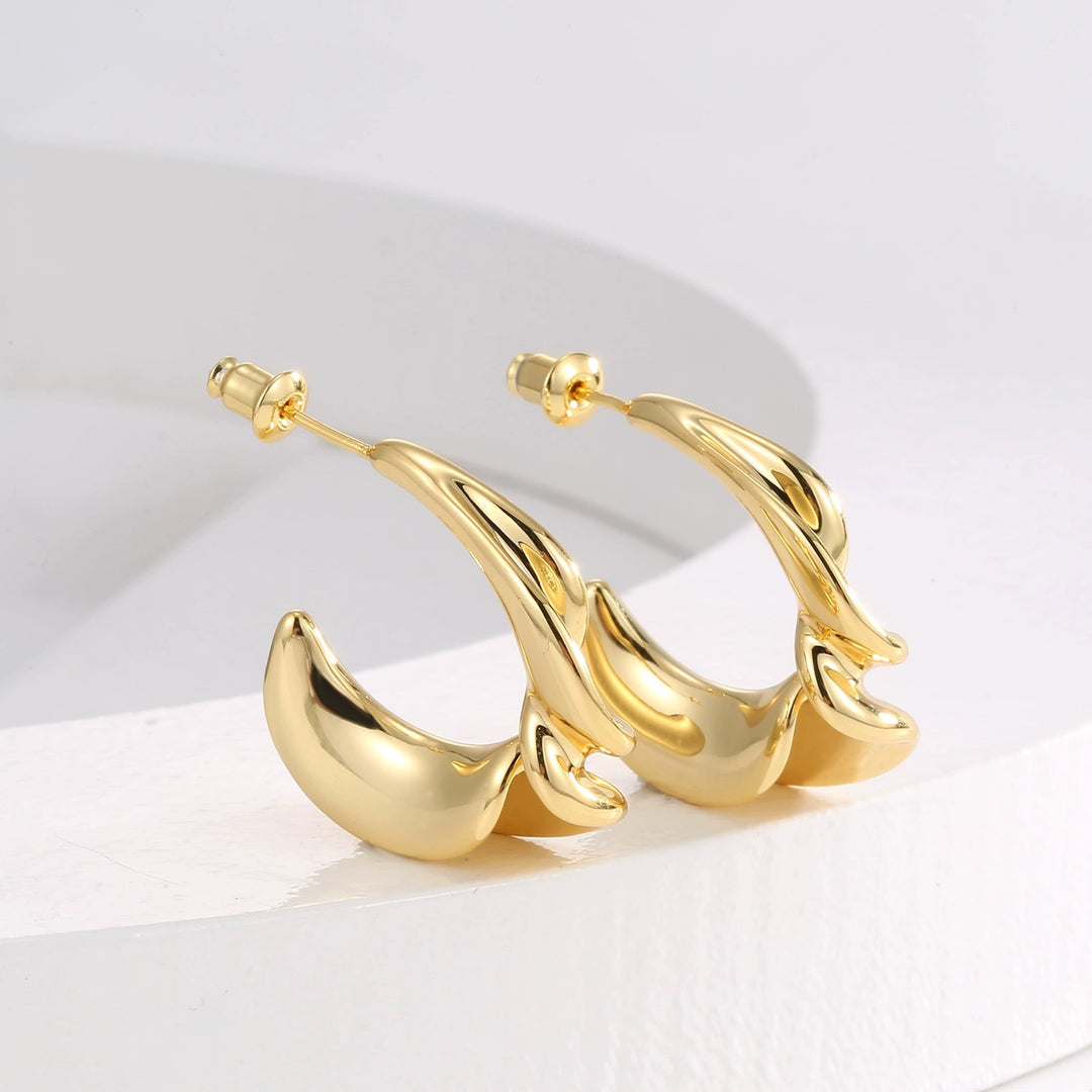 925 Sterling Silver Twisted Earrings