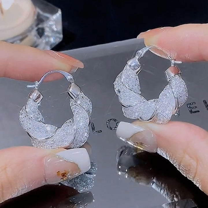 Mesh Hoop Earrings