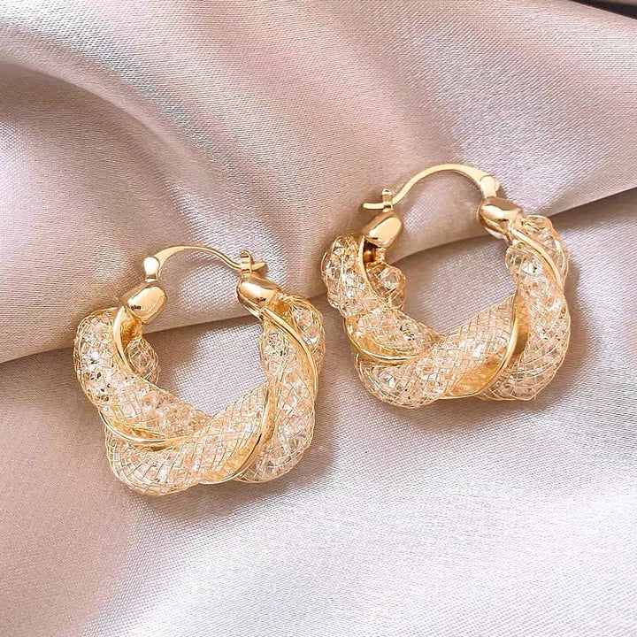 Mesh Hoop Earrings
