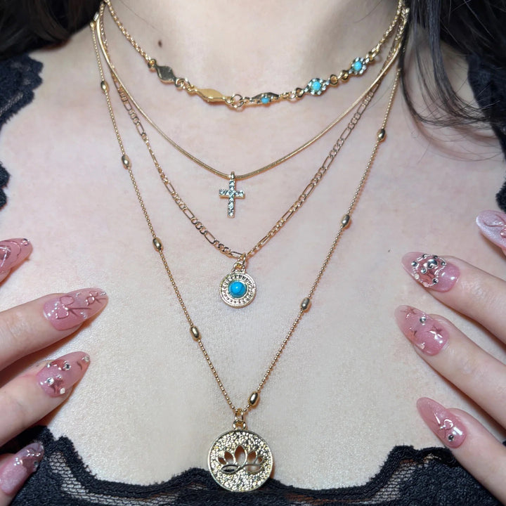 Layered Flower Necklace