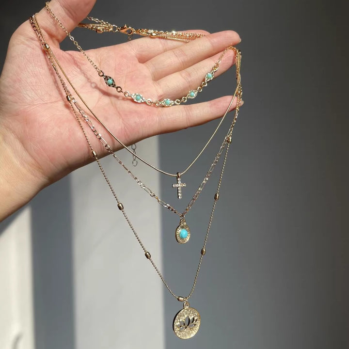 Layered Flower Necklace