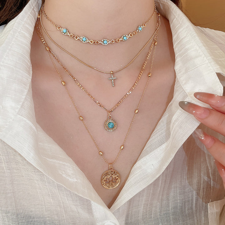 Layered Flower Necklace