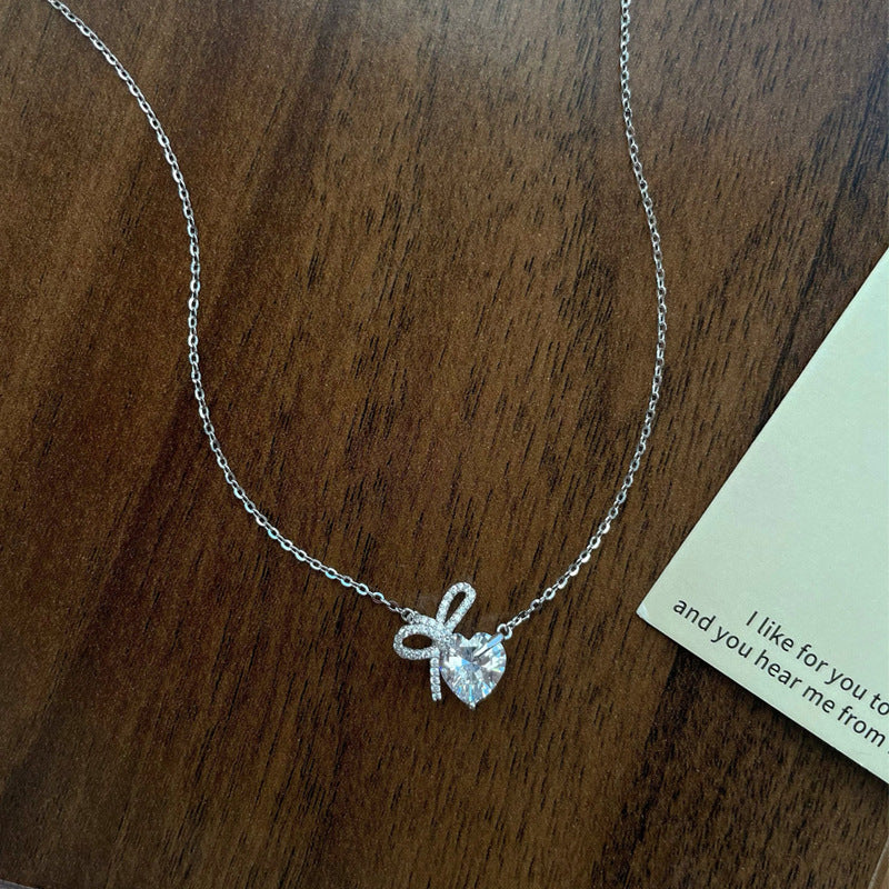 Ribbon Heart Necklace
