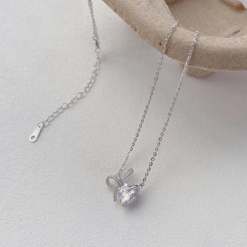 Ribbon Heart Necklace