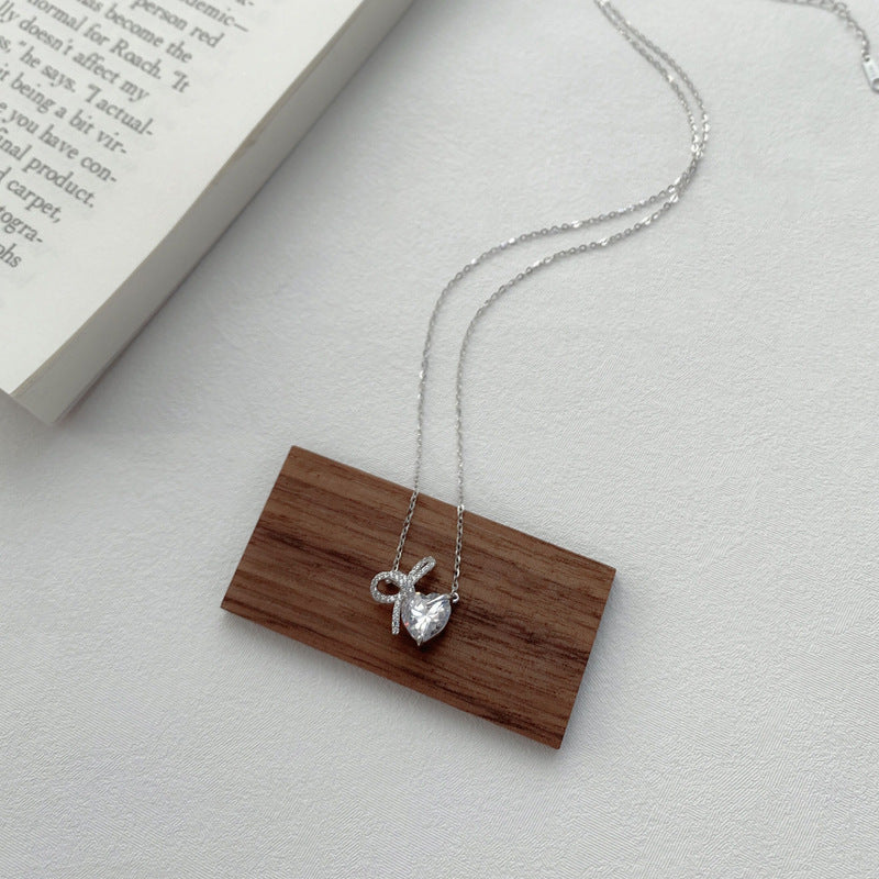 Ribbon Heart Necklace