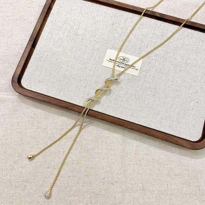 Long Twisted Snake Necklace