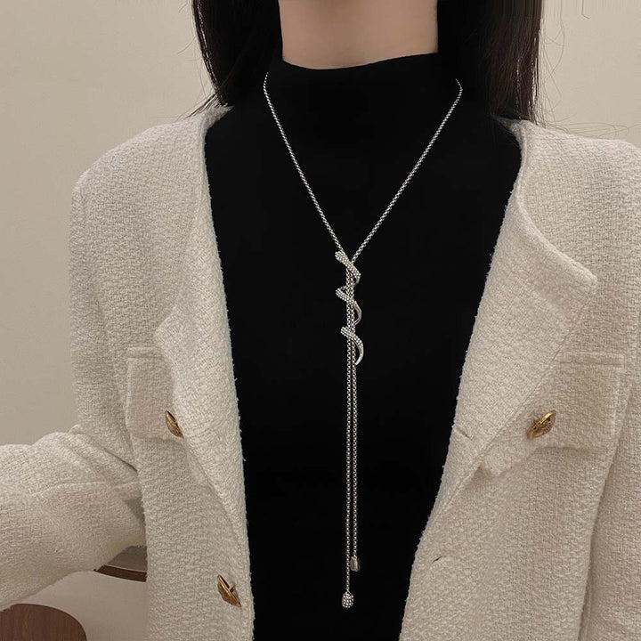 Long Twisted Snake Necklace