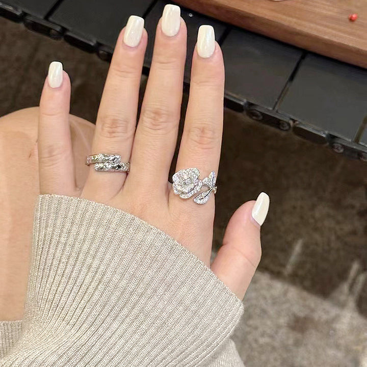 Sterling Silver Rose Ring