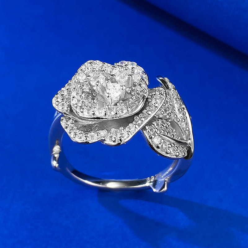 Sterling Silver Rose Ring