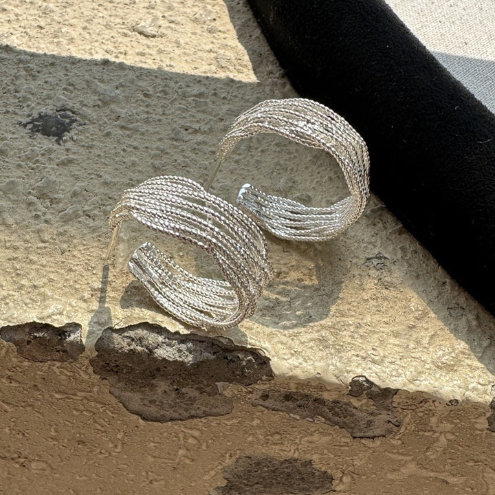 Sterling Silver Multi-Layered Line Wrap Set