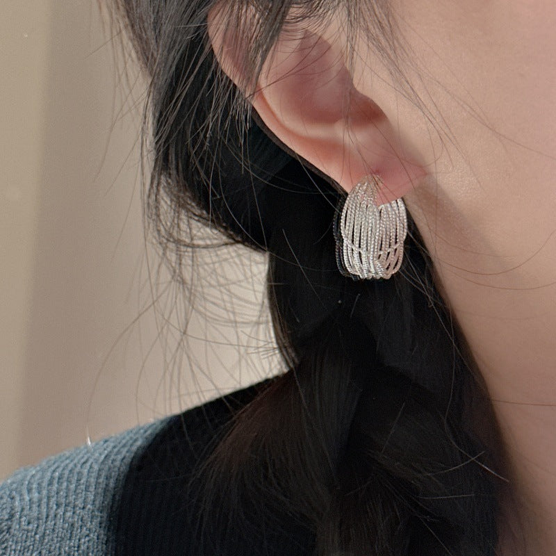 Sterling Silver Multi-Layered Line Wrap Set