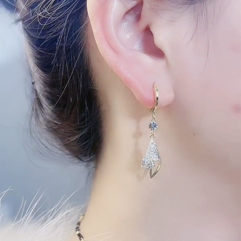 Spiral Sparkling Earrings