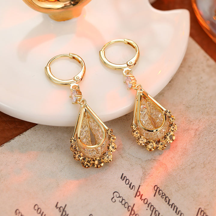 Silk Mesh Drop Earrings