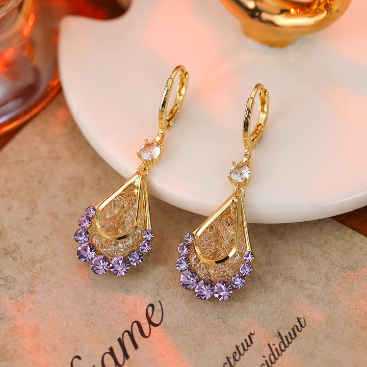 Silk Mesh Drop Earrings