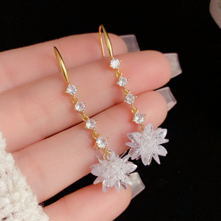 Crystal Tassel Earrings