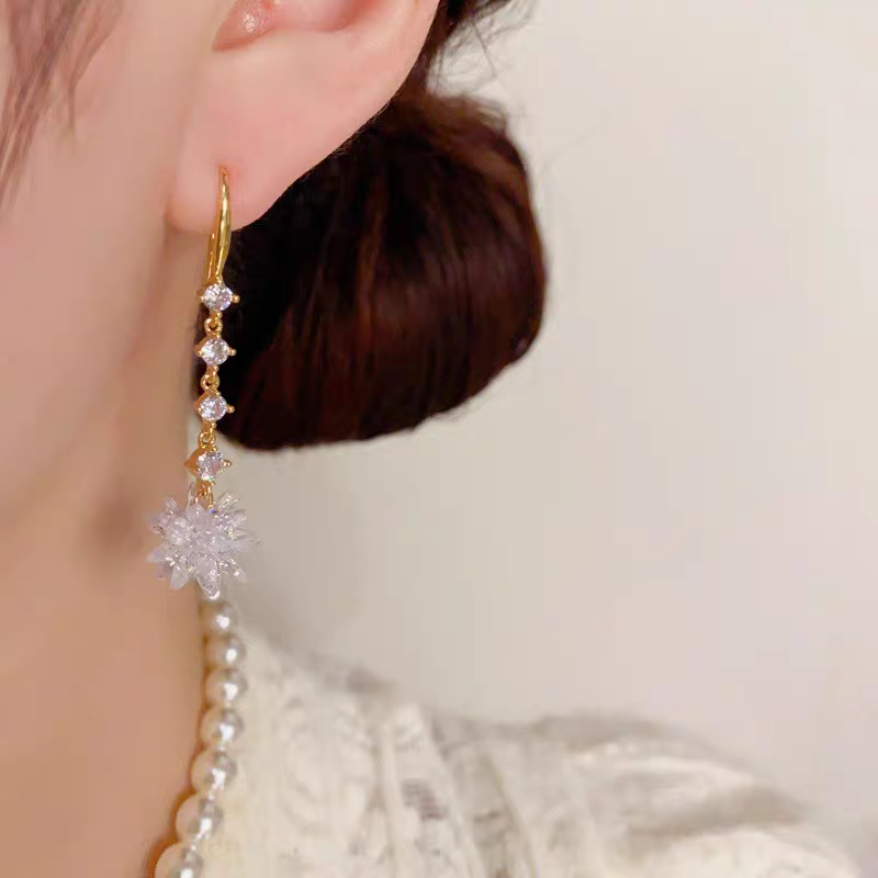 Crystal Tassel Earrings