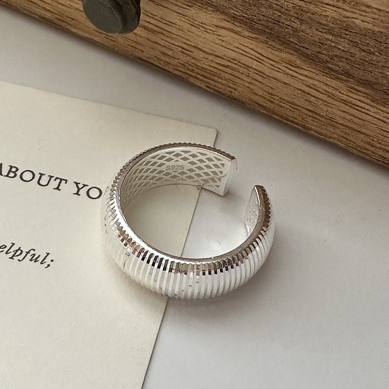 925 Sterling Silver Glitter Ring Earrings