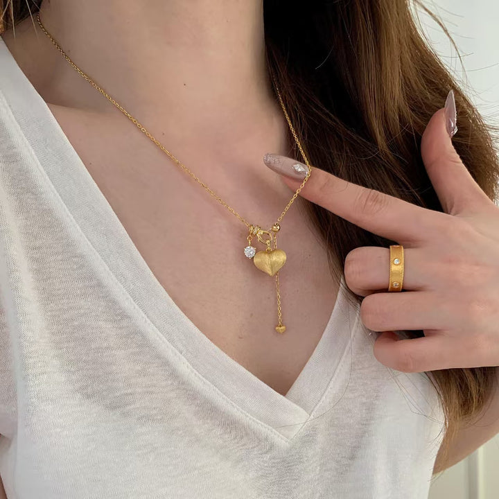 Heart Charm Pendant Necklace