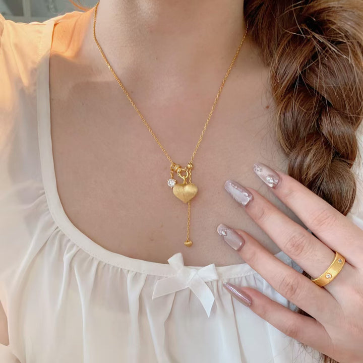 Heart Charm Pendant Necklace