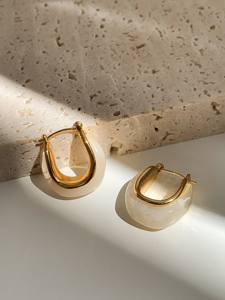 Vintage Irregular Hoop Earrings