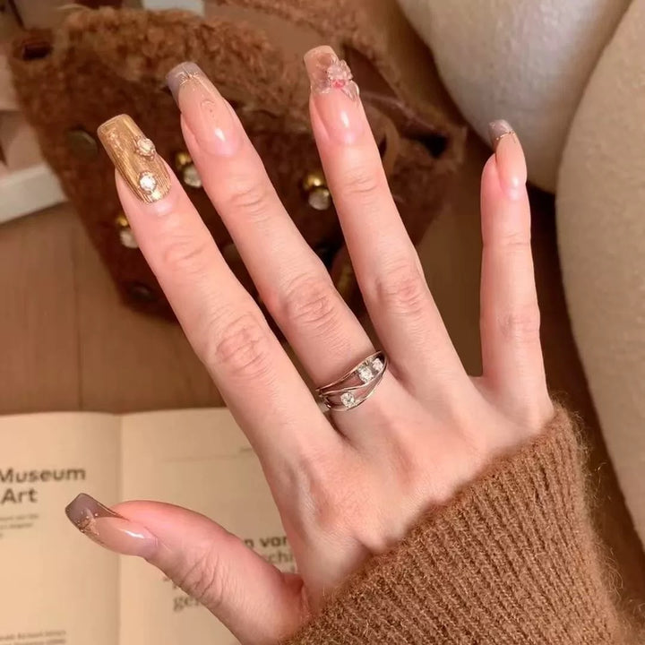 Wave Curve Multi-Layer Ring