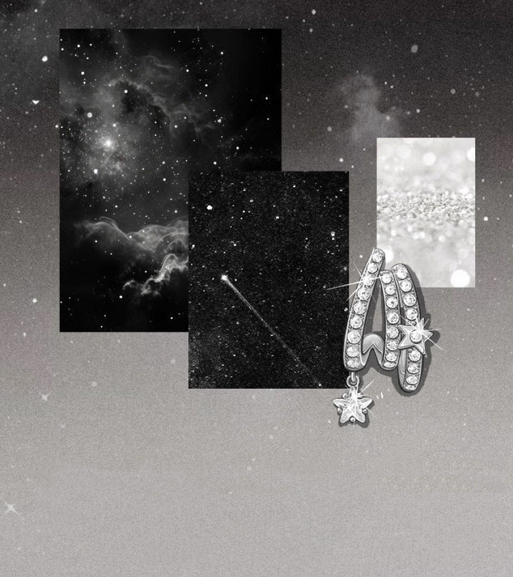 Twinkling Star Zircon Hoop Earrings