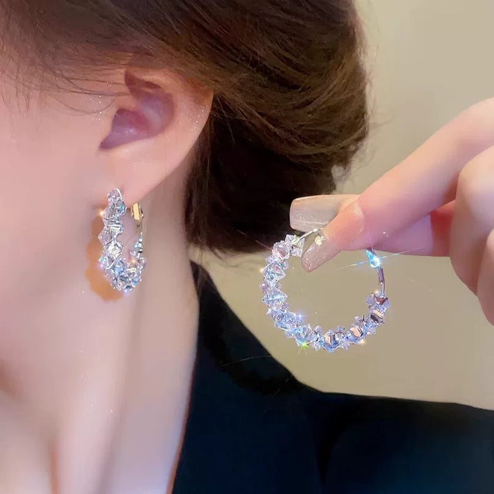 Delicate Zirconia Crystal Earrings