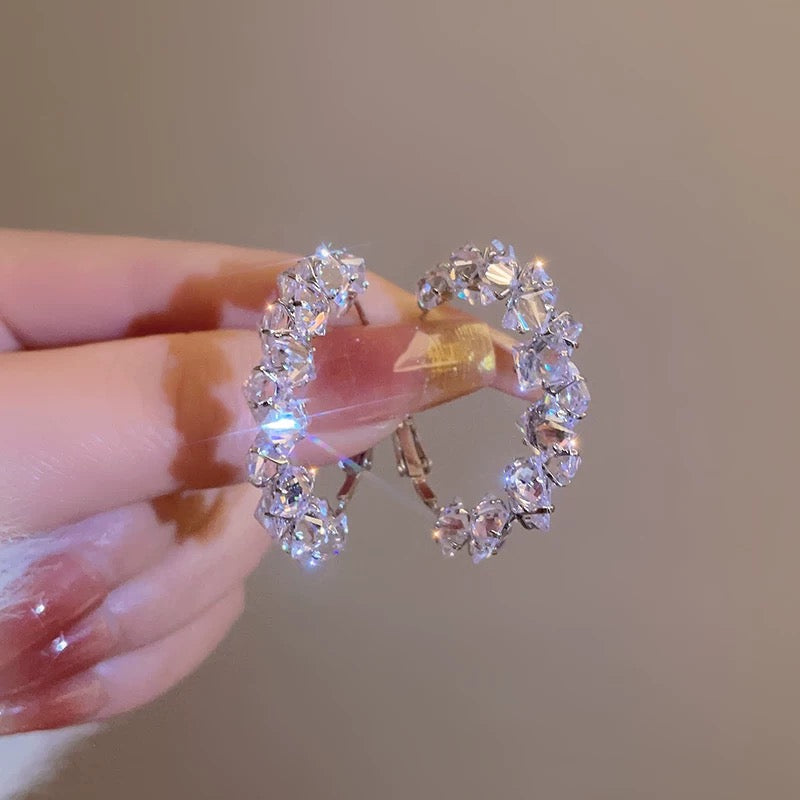 Delicate Zirconia Crystal Earrings