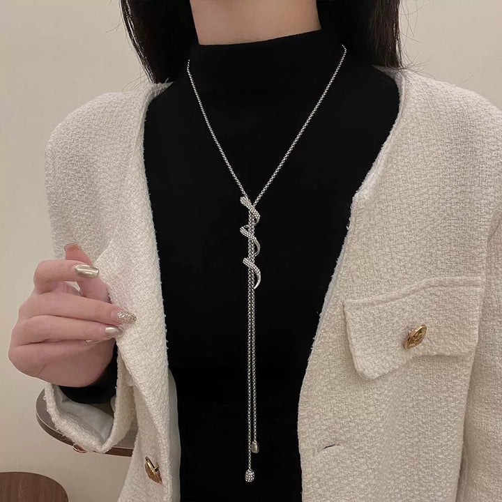 Long Twisted Snake Necklace